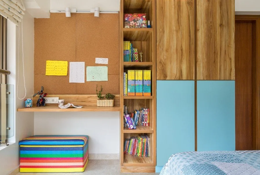 Wooden cupboard in bedroom deals
